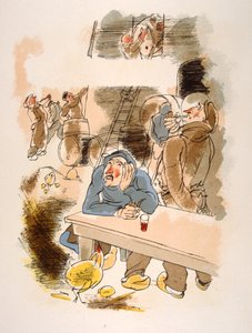 Ilustração do vinho humorístico 1946.Ilustração por Julien Pavilfinnish tekijältä Julien Pavil