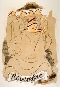 Humoristinen viinikuvitus 1946. Kuvitus Julien Pavil tekijältä Julien Pavil