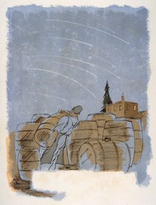 Humoristinen viinikuvitus 1946. Kuvitus Julien Pavil