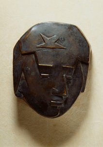 Teinin kasvot; Teini-ikäisen tytön kasvot, n. 1928-1929 tekijältä Julio Gonzalez