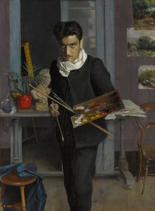 Taiteilijan omakuva ateljeessa, 1898. tekijältä Julio Romero de Torres