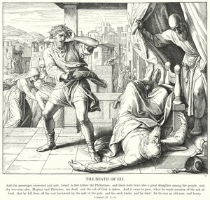 Elin kuolema (kaiverrus) tekijältä Julius (after) Schnorr von Carolsfeld