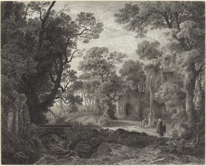 Metsäkappeli illalla tekijältä Julius Albert Elsasser