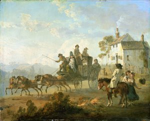 Lavavalmentaja maatiellä, 1792