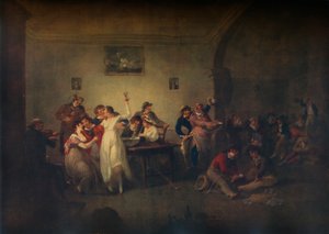Naimattomien merimiesten paluu, c1800 tekijältä Julius Caesar Ibbetson