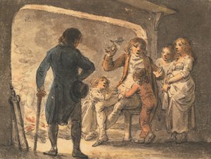 Tuli loimuaa liedessä, isä kertoo lapsilleen historiasta tekijältä Julius Caesar Ibbetson