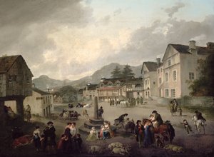 Amblesiden tori tekijältä Julius Caesar Ibbetson