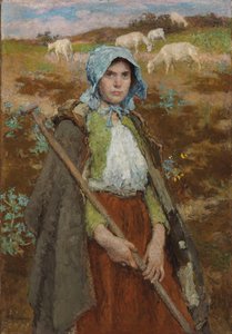 Goatherd (öljy kankaalle)
