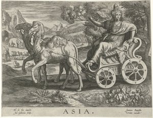 Aasia Aasia (otsikko esineessä) Neljä maanosaa (sarjan nimi) tekijältä Julius Goltzius
