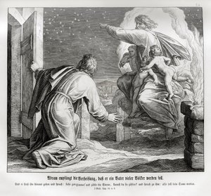 Abraham on monien kansojen isä, Genesis tekijältä Julius Schnorr von Carolsfeld