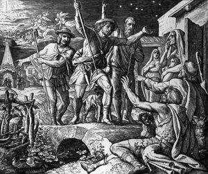 Paimenten palvonta tekijältä Julius Schnorr von Carolsfeld