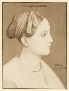 Vittoria Caldonin muotokuva tekijältä Julius Schnorr von Carolsfeld
