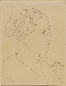 Roomalaisnaisen rintakuva - Vittoria Caldoni tekijältä Julius Schnorr von Carolsfeld