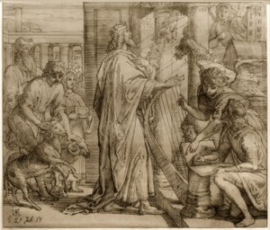Psalmisti Daavid - Palvonta tekijältä Julius Schnorr von Carolsfeld