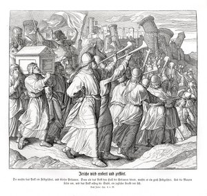 Jerikon kukistuminen, Joosua tekijältä Julius Schnorr von Carolsfeld