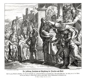 Jerusalemin kukistuminen, 2 kuningasta tekijältä Julius Schnorr von Carolsfeld