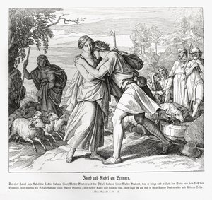 Jaakob ja Raakel kaivolla, Genesis tekijältä Julius Schnorr von Carolsfeld