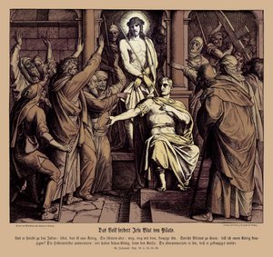 Pontius Pilatus, Johanneksen evankeliumi tekijältä Julius Schnorr von Carolsfeld