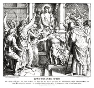 Pontius Pilatus, Johanneksen evankeliumi tekijältä Julius Schnorr von Carolsfeld