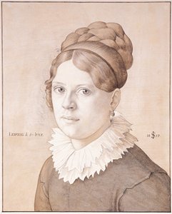 Henriette Schnorr von Carolsfeldin muotokuva, 1817 tekijältä Julius Schnorr von Carolsfeld