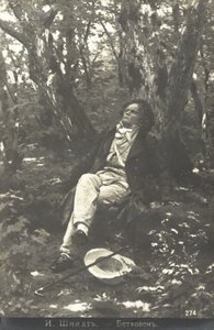 Beethoven metsässä tekijältä Julius or Jules Schmidt
