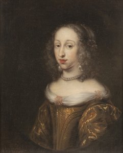 Prinsessa Anne Dorothee de Holstein Gottorp - Holstein-Gottorpin prinsessa Anna Dorothea (1640-1713) muotokuva, Ovens, Juergen (1623-1678). Öljy kankaalle. Mitat: 69 x 57 cm. Tukholman kansallismuseo