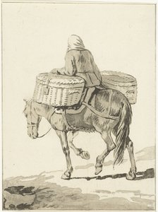 Nainen hevosen selässä tekijältä Jurriaan Cootwijck (attributed to)