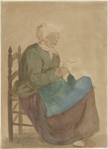 Vanha nainen lukee