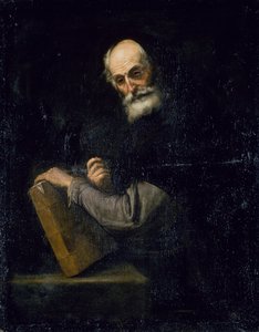 Filosofi, n. 1640 (öljy kankaalle) tekijältä Jusepe de Ribera