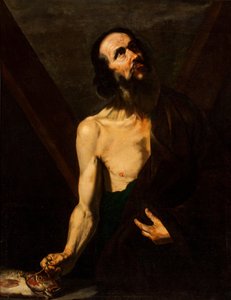 Pyhä Andreas (öljy kankaalle) tekijältä Jusepe de (attr.to) Ribera