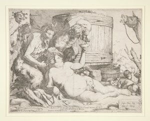Bacchanal (Drunken Silenus) tekijältä Jusepe de Ribera