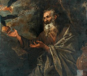 Elijah ruokkii Ravens tekijältä Jusepe de Ribera
