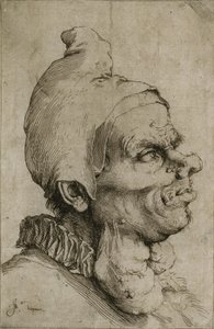 Suuri groteski pää tekijältä Jusepe de Ribera