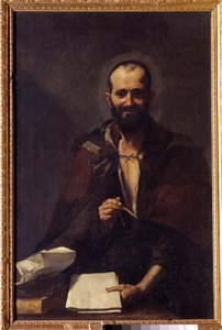 Arkhimeden esitys (n. 287-212 eKr.) Jusepe de Ribera dit Lo Spagnoletton maalaus (n. 1590-1652) 1600-luvun su. 125x81 cm Madrid, Prado-museo tekijältä Jusepe de Ribera