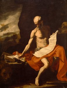 Pyhä Hieronymus erämaassa tekijältä Jusepe de Ribera