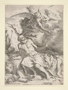 Pyhä Hieronymus enkelin kanssa tekijältä Jusepe de Ribera