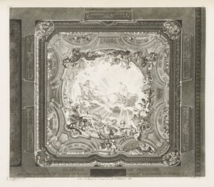 PLAFOND DE PEINTURE; Plafond du même -kaappi, 4. levy tekijältä Juste Aurèle Meissonnier