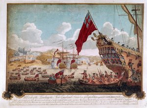 Louisbourgin valloitus, 1745 tekijältä Justin Stevens