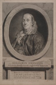 Benjamin Franklin, 1779. tekijältä Justus Chevillet