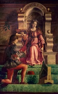 Musiikki, noin 1470 (öljy poppelille) tekijältä Justus of Ghent