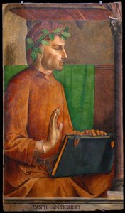 Dante Alighierin muotokuva 1265-1321, 1476 tekijältä Justus van Gent
