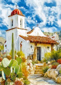 Rauhallinen Adobe Mission