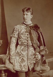 Nuori unkarilainen magnaatti, n. 1870-80 (seepiakuva). tekijältä József Borsos