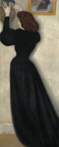 Hoikka nainen maljakolla, 1894 tekijältä József Rippl Rónai