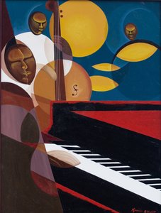 Cobalt Jazz, 2007 (öljy ja akryyli kankaalle)
