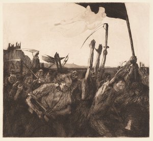 Mellakka (Uproar) tekijältä Käthe Kollwitz