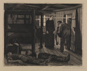 Kutojien mellakka - loppu tekijältä Käthe Kollwitz