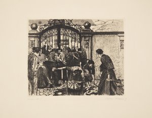 Kutojien mellakka - myrsky tekijältä Käthe Kollwitz