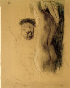 K.Kollwitz, Kniender Mann vor weiblichem Akt tekijältä Käthe Kollwitz