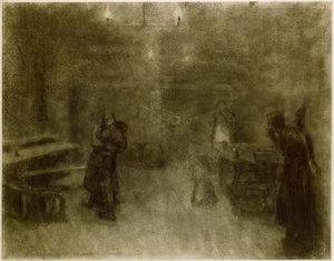 Käthe Kollwitz, kohtaus Germinalista tekijältä Käthe Kollwitz